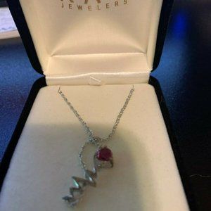 Kays jewelers july birthstone necklace new in box